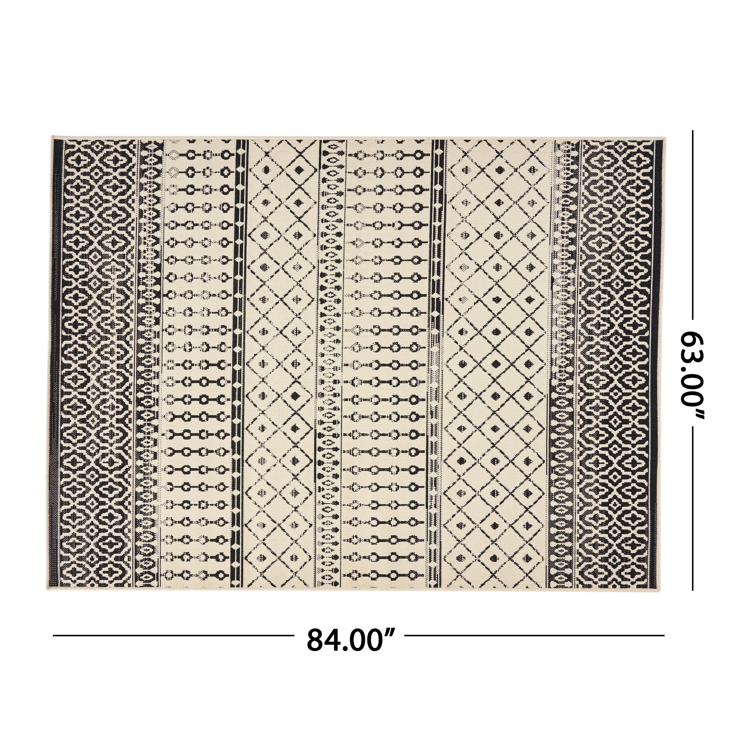 Calamity 63" x 84" Polypropylene Outdoor Area Rug