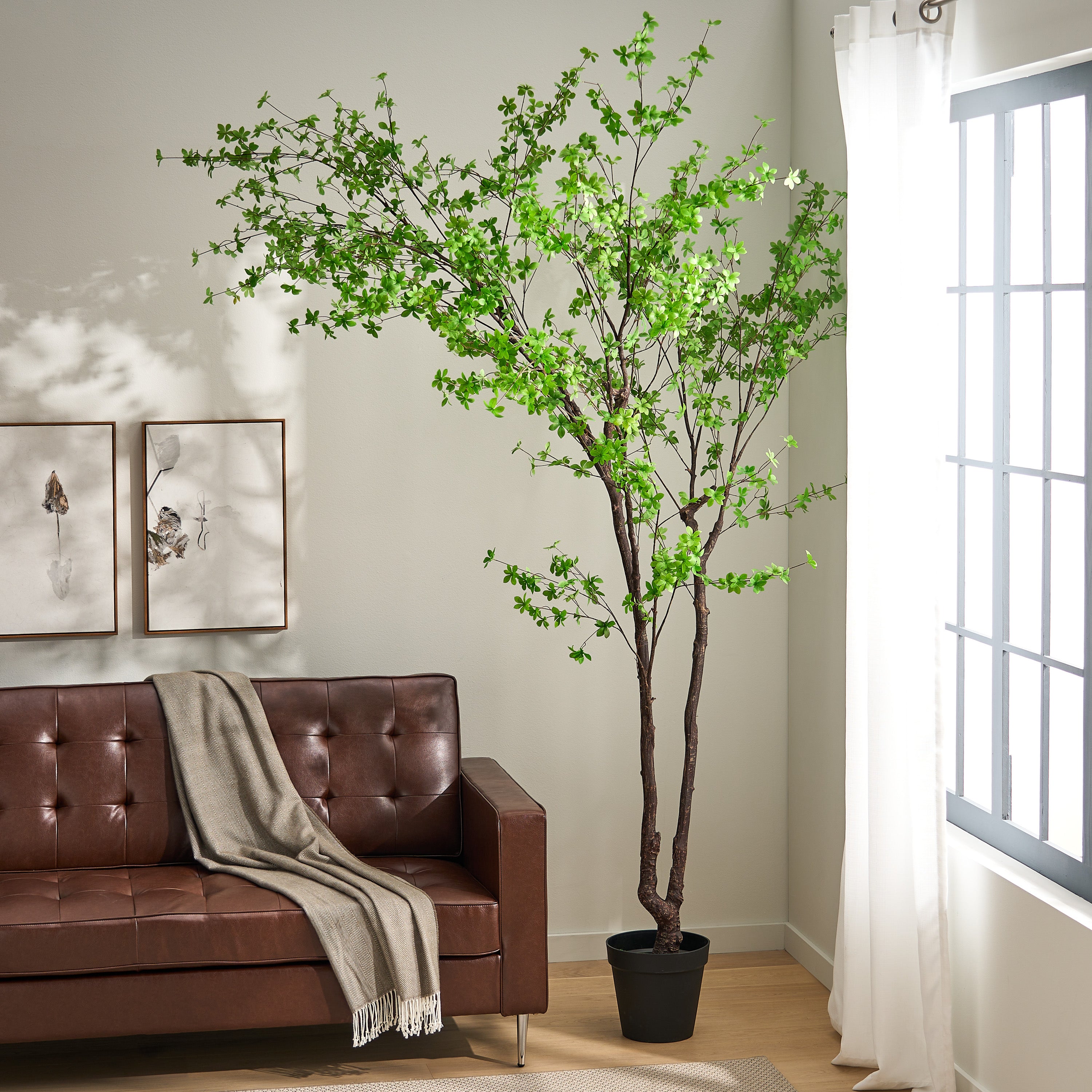 Disc Leaf Faux Tree