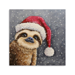 Merry Sloth Canvas Giclee