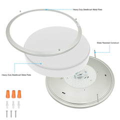 14" Double Ring LED Flush Mount Ceiling Light Fixture - Pier 1