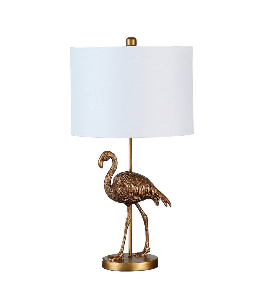 26" Matte Gold Flamingo Resin Table Lamp - Pier 1