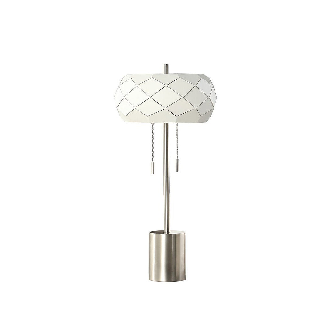 28" In Legeme Mid Century Danish 2-Light Steel Pull Chain Table Lamps - Pier 1
