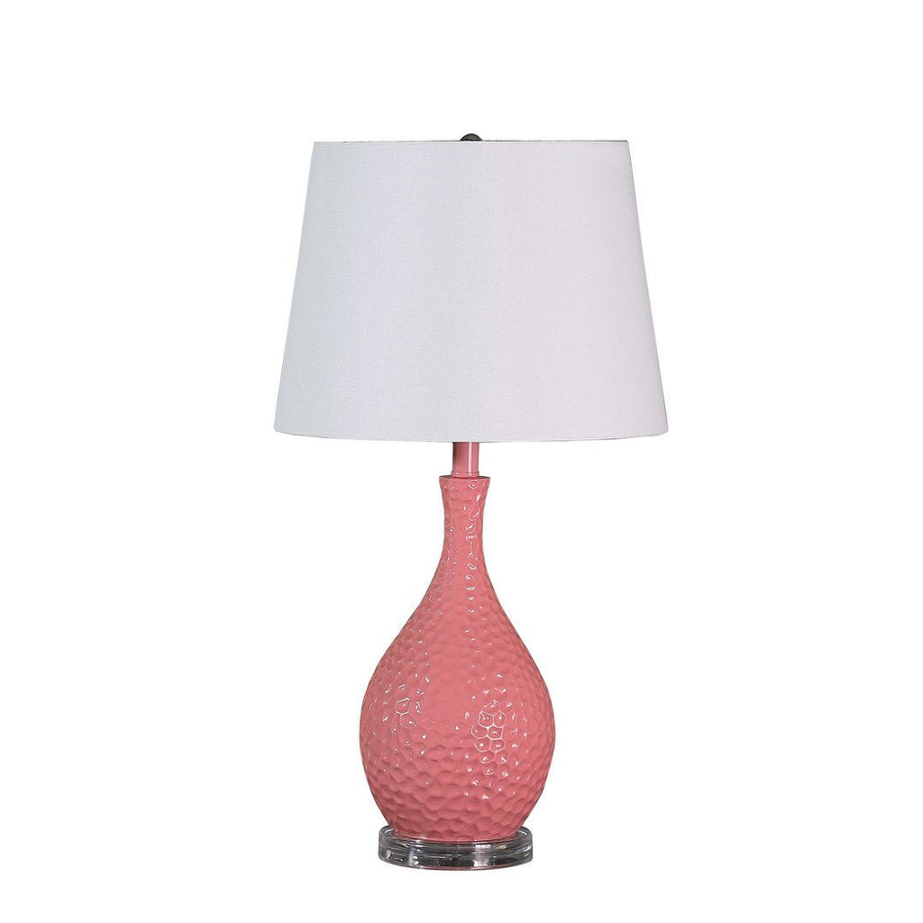 28" Pink Telli Pebble Mid-Century Resin Table Lamp - Pier 1
