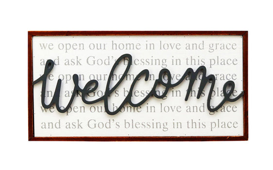 3D Welcome Wall Sign Decorative Signs - Pier 1