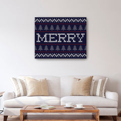 Merry Sweater Canvas Giclee