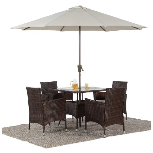 5-Pieces Outdoor Dining Sectional Sofa Set - Pier 1