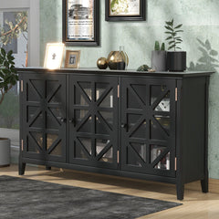 62.2’’ Accent Cabinet Modern Console Table Sideboard, Black Or Brown Options - Pier 1