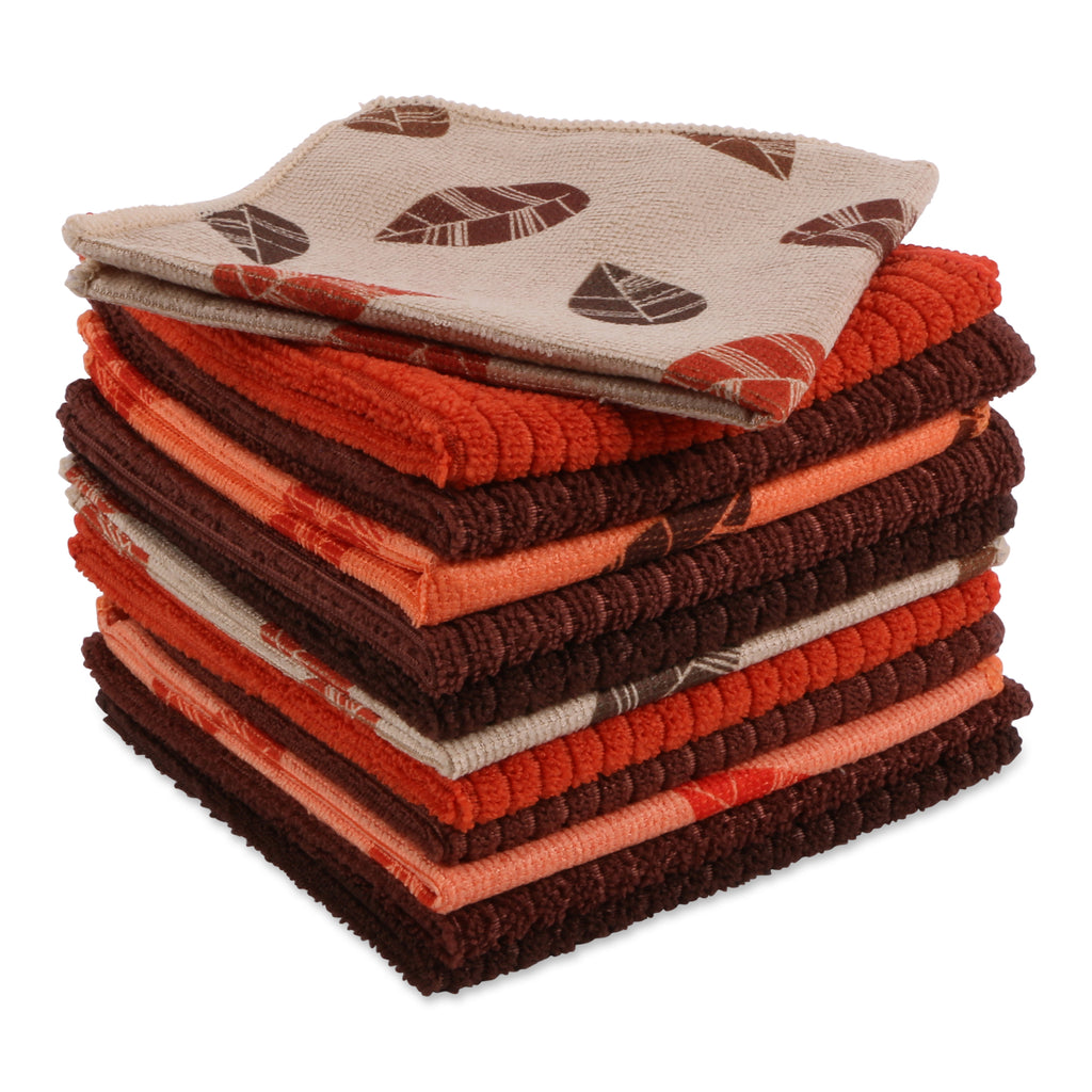 Fall Microfiber Towels, Set of 12