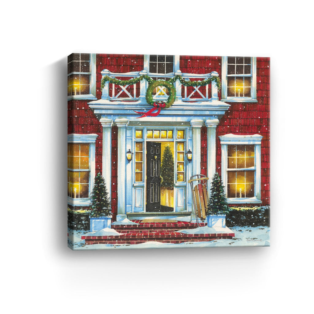 Christmas Welcome Canvas Giclee