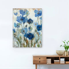Abstracted Floral In Blue II Canvas Giclee - Pier 1