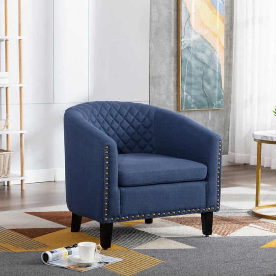 Accent-Chair-with-Nailheads-and-Solid-Wood-Legs-Accent-Chairs