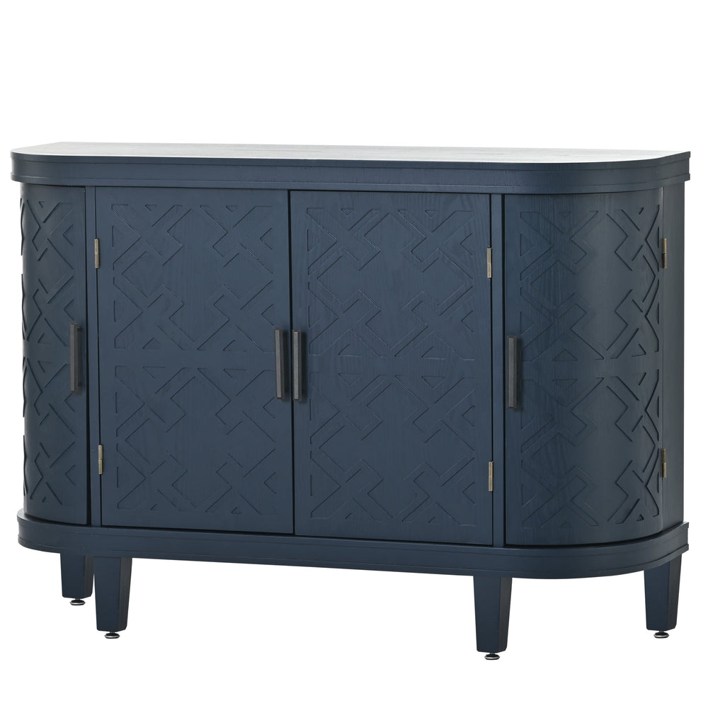 Accent Storage Cabinet Sideboard with Antique Pattern Doors - Pier 1