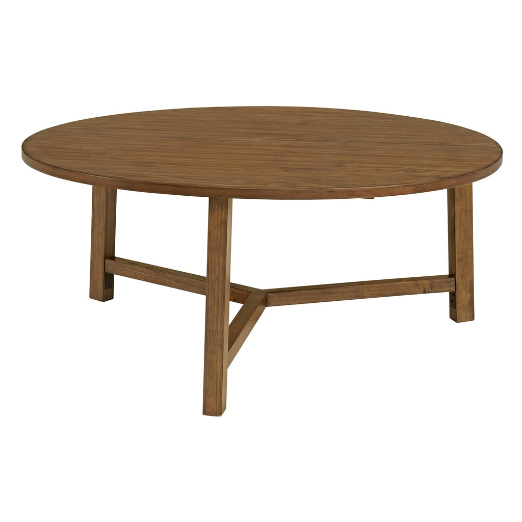 Alaterre 2-Piece Newbury 44in Coffee Table and 20in End Table Set, Pecan - Pier 1