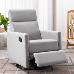 Amelia Recliner Chair with Plush Upholstered Rocker - Pier 1