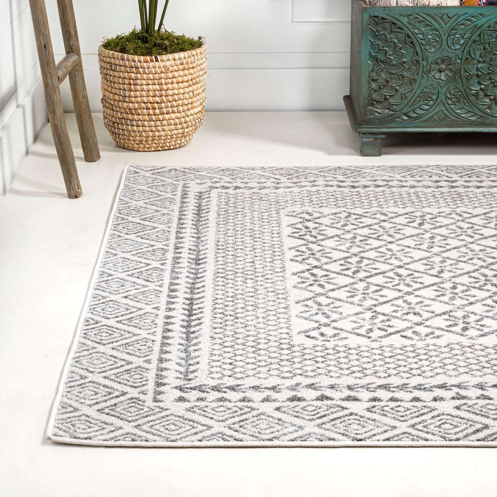 Athens Modern Geometric Boho Area Rug - Pier 1