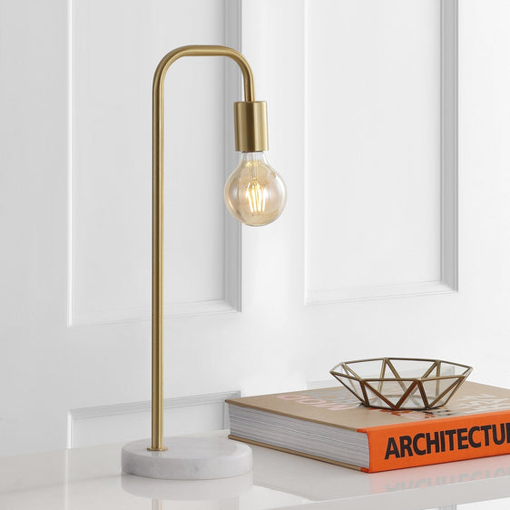 Axel-Minimalist-Glam-Gold-Pipe-Metal/Marble-LED-Table-Lamp-Table-Lamps