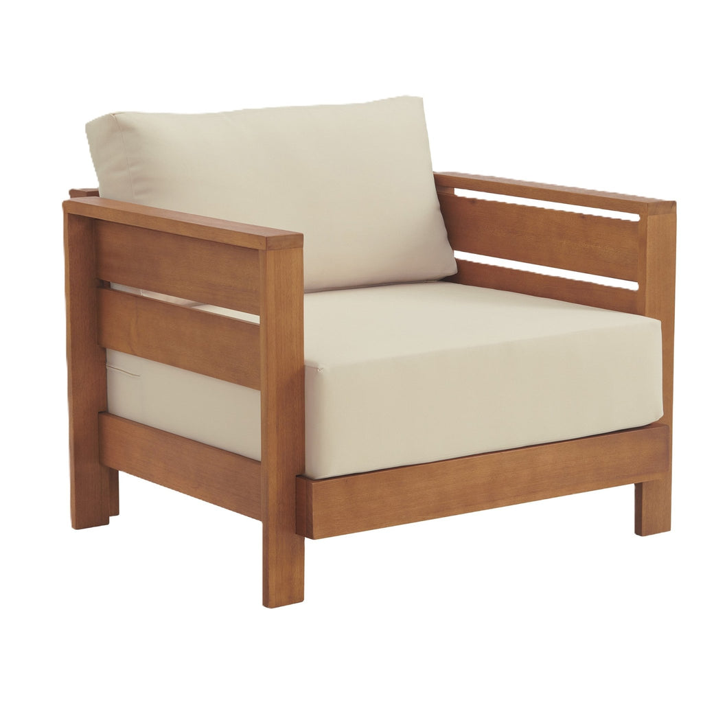 Barton Weather Resistant Patio Outdoor Arm Chair with Stain-Resistant and Fade-Proof Cushions - Pier 1