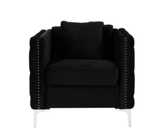 Bayberry Velvet Chair with 1 Pillow - Pier 1