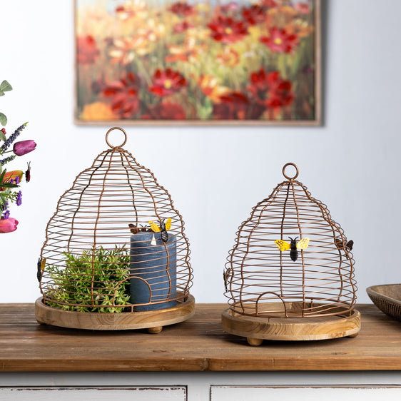 Bee Skep Hive Decor (Set of 2) - Pier 1