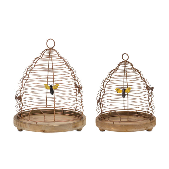 Bee Skep Hive Decor (Set of 2) - Pier 1