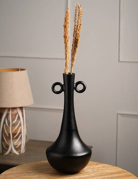 Black Decorative Vase - Vases