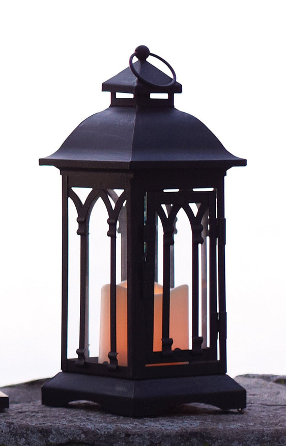 Black Metal Lantern with LED Candle (Set of 2) - Pier 1