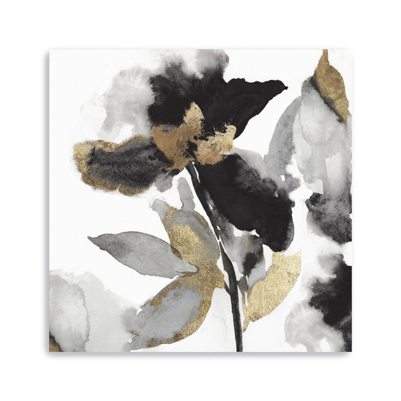 Black-Petals-Gold-Leaves-Ii-Canvas-Giclee-Wall-Art-Wall-Art