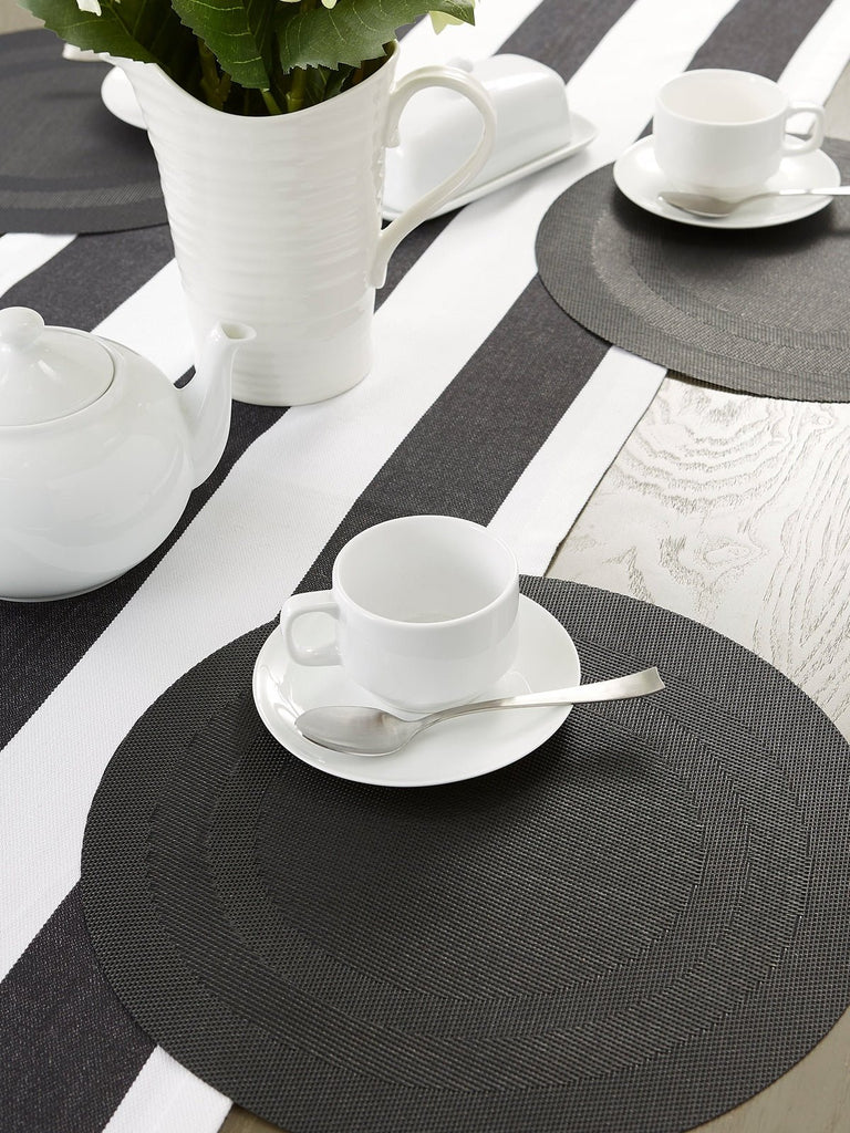 Black Round Doubleframe Placemats, Set of 6 - Pier 1