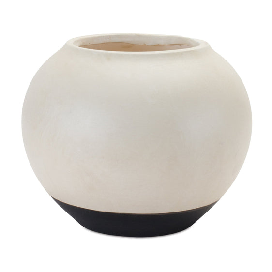 Black Two Tone Ceramic Vase 8.75" - Pier 1