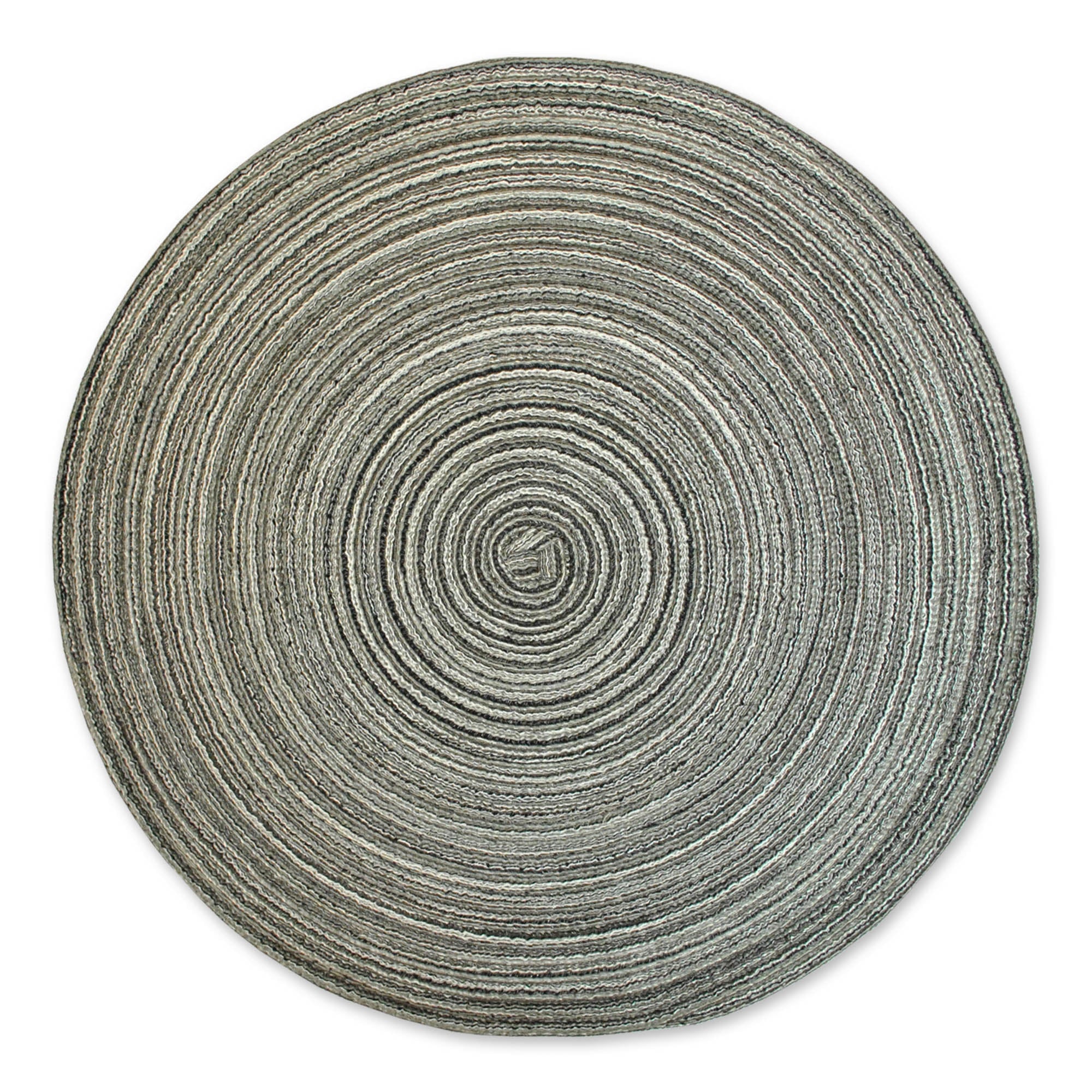 Black Variegated Round Pp Woven Placemat Set of 6 - Pier 1