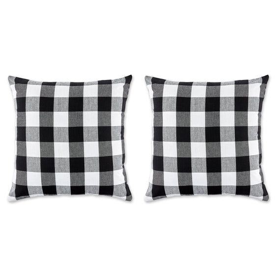 Black & White Buffalo Check Pillow Covers 20x20, Set of 2 - Pier 1