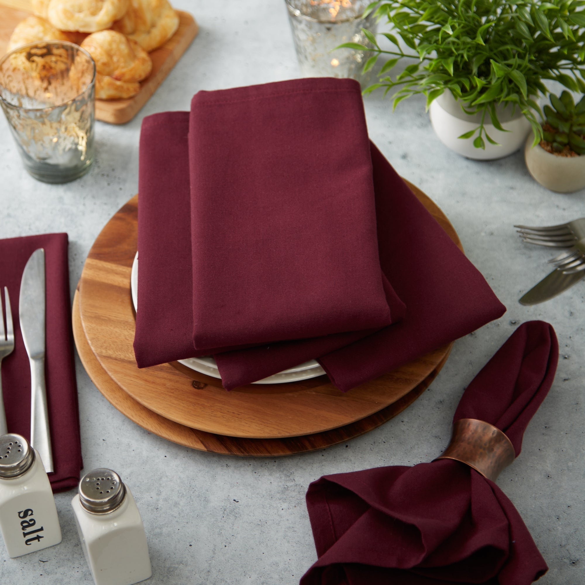 Blackberry Solid Napkins, Set of 6 - Pier 1