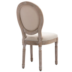 Bliss Upholstered Fabric French Dining Chair with Rubber Wood Legs, Set of 2 - Pier 1