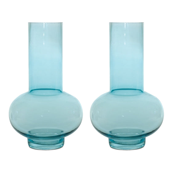 Blue Glass Vase, Set of 2 - Pier 1