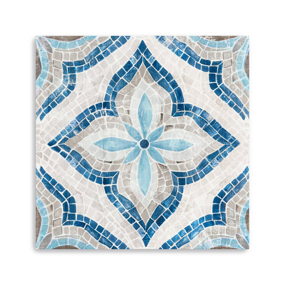 Blue Single Morrocan Tile Canvas Giclee - Pier 1