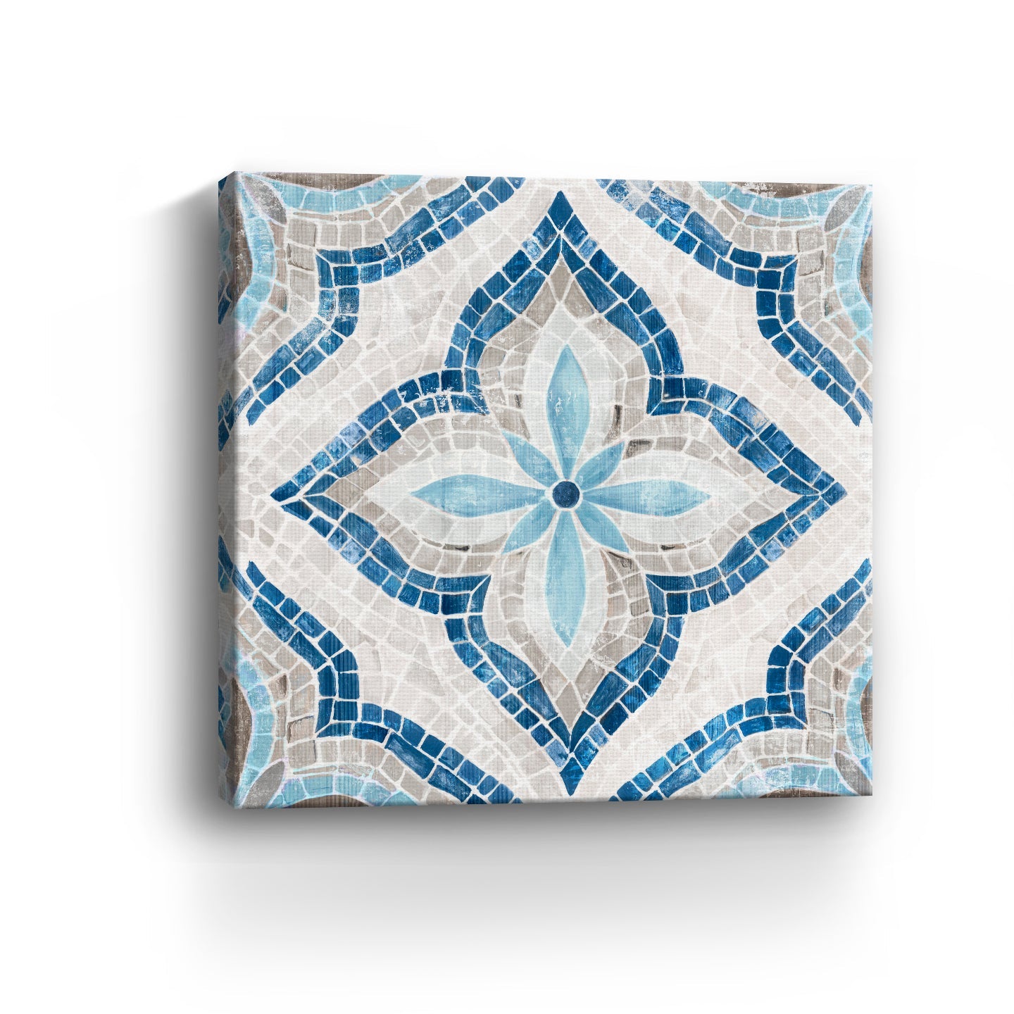 Blue Single Morrocan Tile Canvas Giclee - Pier 1