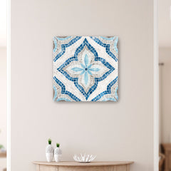 Blue-Single-Morrocan-Tile-Canvas-Giclee-Wall-Art-Wall-Art