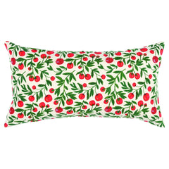 Botanical With Fruit Printed And Embroidered Cotton Decorative Throw Pillow - Pier 1