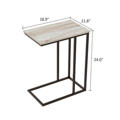 C-Shaped Snack Side Table For Living Room, Bedroom, And Entryway - Pier 1