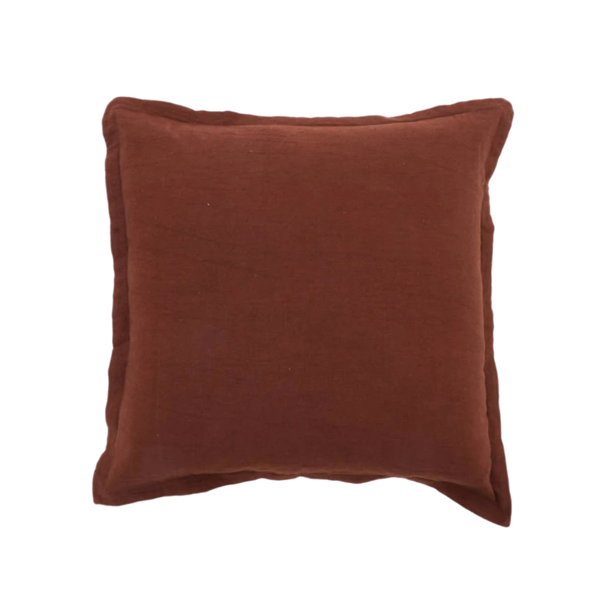 Cotton-Solid-Cushion-with-Flanges-(Beige)-Pillows