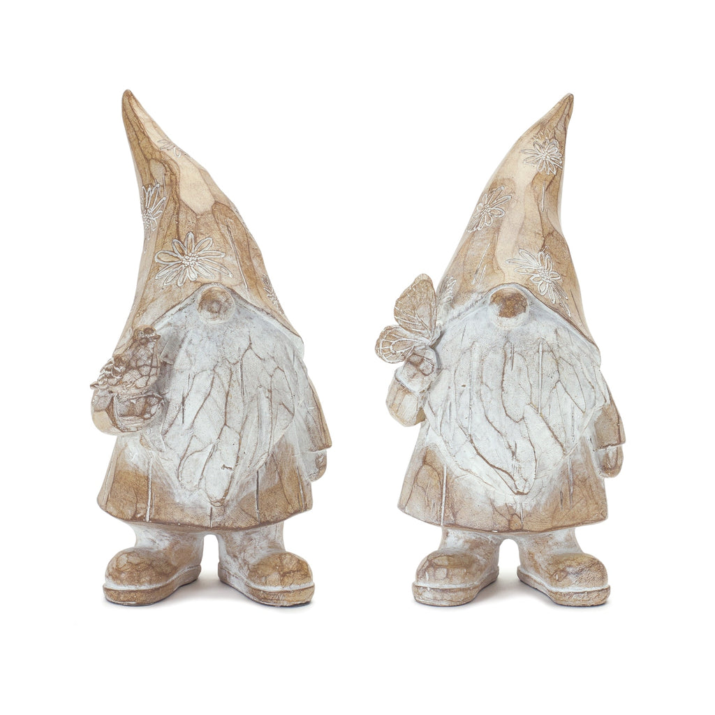 Carved Spring Gnome Figurine, Set of 2 - Pier 1