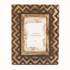 Carving Photo Frame 4'' x 6'' - Natural Wood - Pier 1