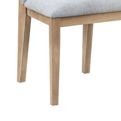Caspian Linen and Oak Wood Dining Chair, Set of 2 - Pier 1
