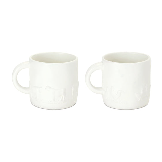 Ceramic-Farm-Animal-Mug,-Set-of-4-Mugs