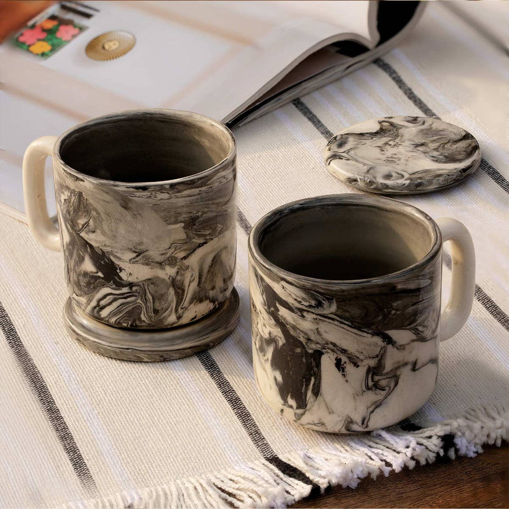 Ceramic Mug Set of Two - Carbon - Pier 1