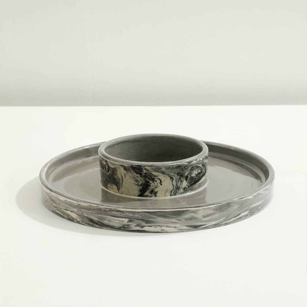 Ceramic Snack Platter - Carbon - Pier 1