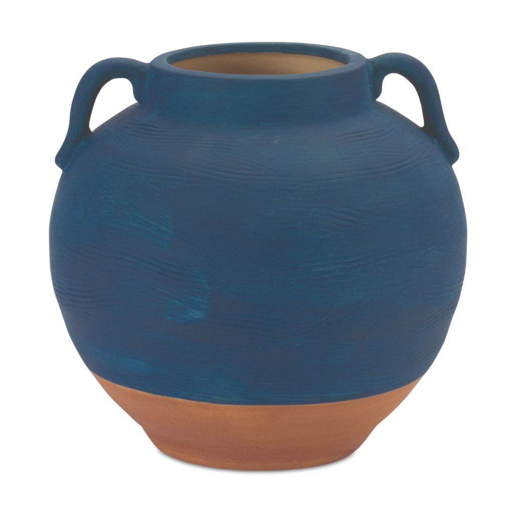 Ceramic Urn Vase with Terra Cotta Accent 7" - Pier 1