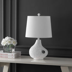 Charlotte Minimalist Designer Iron/Resin Oval Shade LED Table Lamp - Pier 1