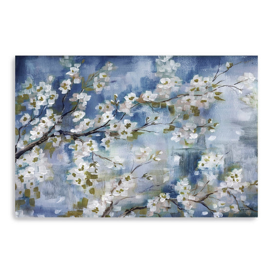 Cherry-Blossoms-Branch-Blue-And-White-Landscape-Canvas-Giclee-Wall-Art-Wall-Art