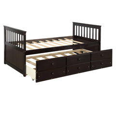 Claire Captain Daybed with Trundle and Storage Drawers - Pier 1